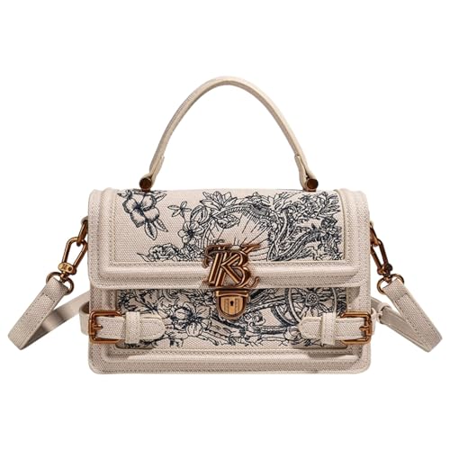 purses for women,Luxury-feel women's handbag, versatile and versatile, lightweight luxury niche genuine leather small square bag