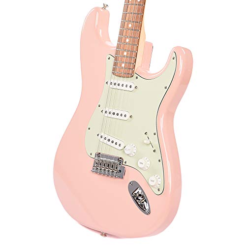 Fender Player Stratocaster PF Coque rose avec pickguard 3 plis menthe - Les Beatles, Paul McCartney, John Lennon, RIngo Starr, George Harrison Fender Player Stratocaster PF Coque rose avec pickguard 3 plis menthe – Image 3