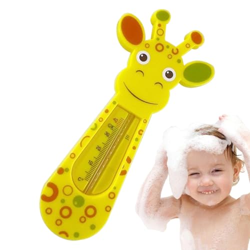 Thermomètre à eau bébé - Thermomètre de baignoire pour bébé en forme de girafe, flottant pour jouet de baignoire, cadeau pour maman nouveau-né