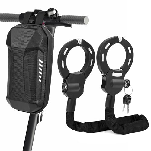 E Scooter Schloss mit 3L Wasserdichter Tasche, Handschellenschloss mit...