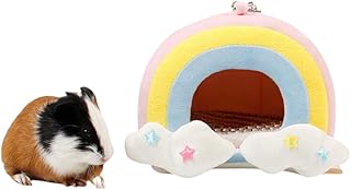 Guinea Pig Cages,Guinea Pig Hideout,Guinea Pig Accessories,Guinea Pig Bed,Guinea Pig Toys (One Size,Rainbow)