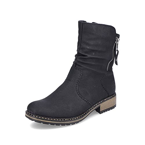 Rieker Damen Klassische Stiefeletten Z6892, Frauen Stiefeletten,übergangsschuhe,Stiefel,Bootee,Booties,halbstiefel,schwarz (00),40 EU / 6.5 UK