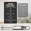 LEBENLANG Frullatore A Immersione 1500W Acciaio inox - Misurino da 800 ml & Paraspruzzi I Regolazione continua & turbo I Tritatutto Da Cucina Elettrico Minipimer Immersione Professionale mixer cucina