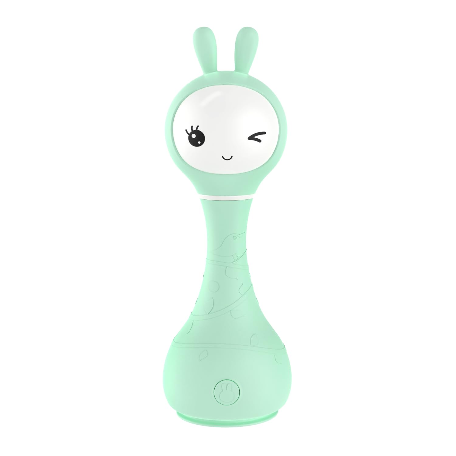 alilo Smarty Bunny Rattle Baby Toys Multi-Sensory Musical Montessori Toys, 0-3-6-12-18 Months 1 Year Old boy/Girl Gifts, 4 Different Modes and Color Recognition Function — image 1
