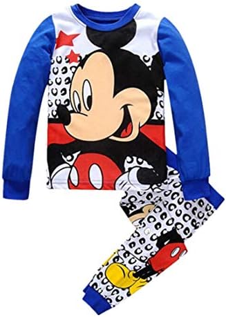 Nine Minow Toddler Pajamas 2pcs/Set Boys Girls Mickey Mouse Clothing Set