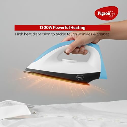 Image of PIGEON AUTOMATIC CORDLESS ELECTRICAL DRY IRON - BLUE