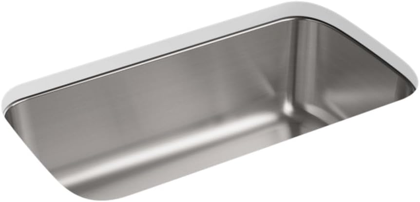 STERLING, F11600-NA, McAllister 29-1/2" Single Basin Undermount Stainless Steel Kitchen Sink with Silent Shield [Must be ordered in quantities of 40], Stainless Steel