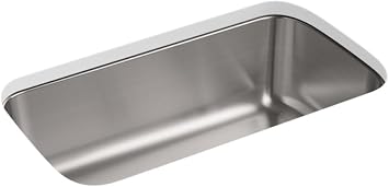 STERLING, F11600-NA, McAllister 29-1/2" Single Basin Undermount Stainless Steel Kitchen Sink with Silent Shield [Must be ordered in quantities of 40], Stainless Steel