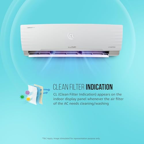 Image of Havells Lloyd 1.5 Ton 3 Star Inverter Split AC (5 in 1 Convertible, Cools Even at 52C, Turbo Cool, Anti Corrosion Coating, 100% Copper, White, GLS18I3FWAGC /GLS18I3FWGSC)