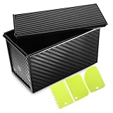 LABRIMP Eckige Brotbackform mit Deckel Antihaft Toastbrot Backform Rechteckige Backform für Teigschabern Lebensmittelechtes zur Aufbewahrung und Einfachen Handhabung