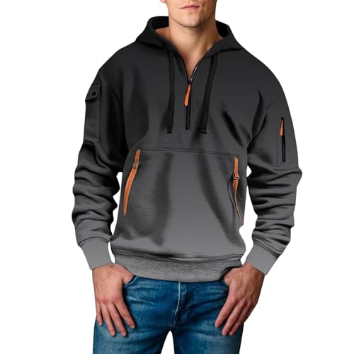 Sudadera cortavientos gris L para hombre con estampado 3D de flores