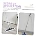 VOSAREA Metal Dustpan Replacement Rod with Detachable Grip and Secure Buckle Durable Handle for Efficient Sweeping Options Blue Pink Khaki
