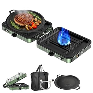 Portable Camping stove, 2 Burner Fo...