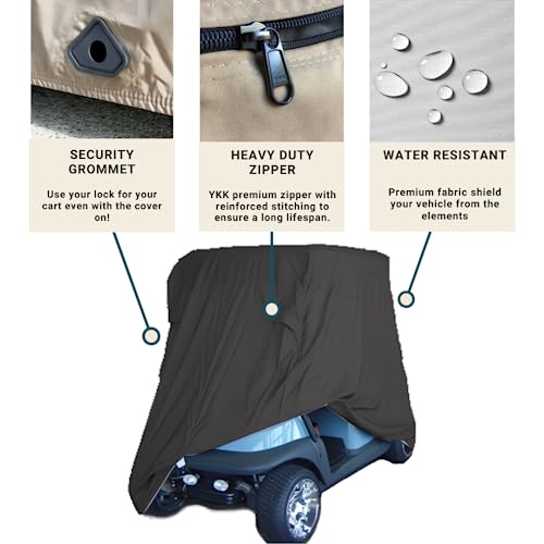 image for Formosa Covers | 2-Person Heavy Duty Golf Cart Cover - Waterproof UV-R