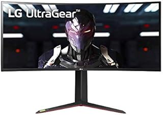 LG UltraGear QHD 34-Inch Curved Gaming Monitor 34GP83A-B, Nano IPS 1ms (GtG) with VESA DisplayHDR 400, NVIDIA G-SYNC, and AMD FreeSync Premium, 144Hz, Black