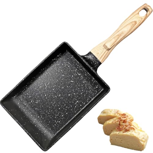 Lista de Sarten Serafin los mejores 5. 45 Sartén Tamagoyaki Antiadherente, Sartén Cuadrada Rectangular para Tortilla de Huevo, Non-Stick Molde Japonés Con Mango Ergonómico para Omelette Egg Pan Japonesa Sándwich Horno...