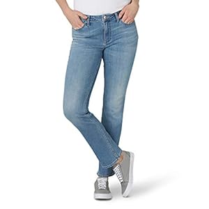 Lee-Womens-Regular-Fit-Straight-Leg-Jean Lee Women's Legendary Mid Rise Straight Leg Jean Anchor 14