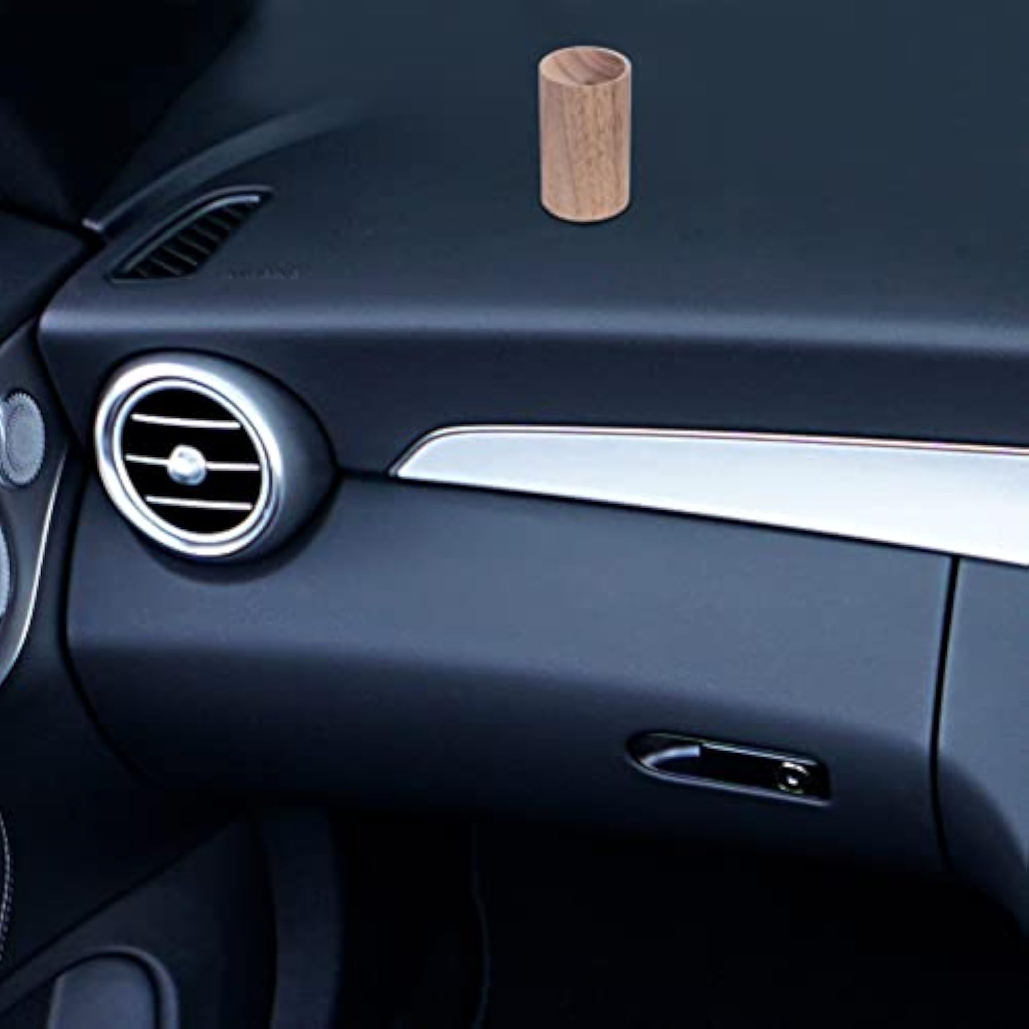 2pcs Round Real Wood Diffuser for Office & Vehicle