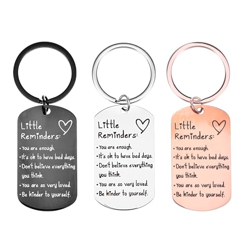 Heclia 3 PCS Litter Reminders Keychain Inspiration Keychain Gifts for