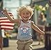 Little Boys July 4th Tank Top Shirt All American Skateboard Dude Summer Beach Tees Kids Tops for Size 7 Years