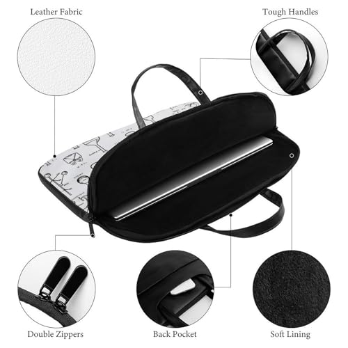 Bolsa para laptop 15.6 pulgadas cuero impermeable miniatura 4