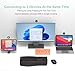 Arteck Multi-Device Comfortable Wireless Bluetooth Keyboard with Nano USB-A, USB-C Type C Receiver Palm Wrist Rest Full Size Keyboard for Windows iPad OS Android, Computer Desktop Laptop PC Tablet