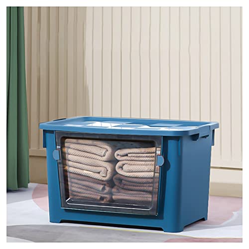 Boîte de rangement pliable pour optimiser les petits espaces, bac empilable sur roues - 2