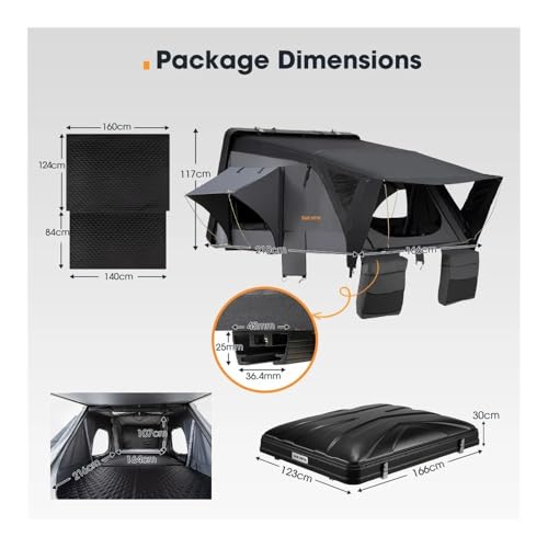 Carpa de techo rígida ABS para 3-4 personas miniatura 6
