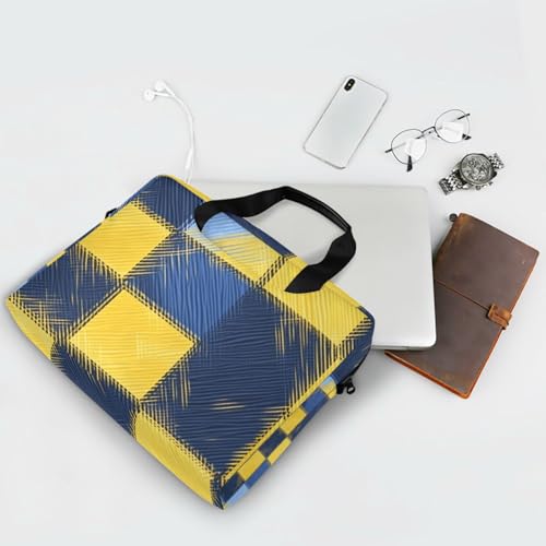 Bolso Portátil de Viaje 15.6 Pulgadas Amarillo Azul miniatura 7