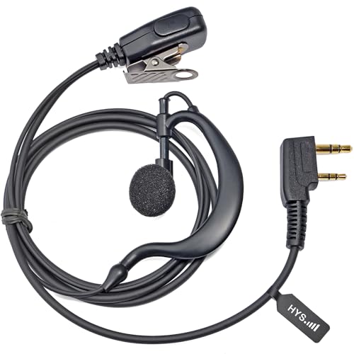 Oreillette Talkie-Walkie G-Forme Avec Micro PTT – Compatible Baofeng UV-5R, UV-82HP, Kenwood & Plus
