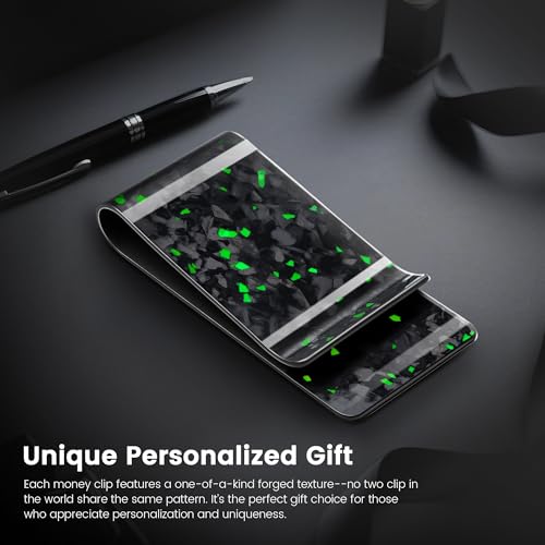 Image of Travelambo Carbon Fiber Money Clip Front Pocket Wallet Minimalist Wallet Slim Wallet Credit Card Holder