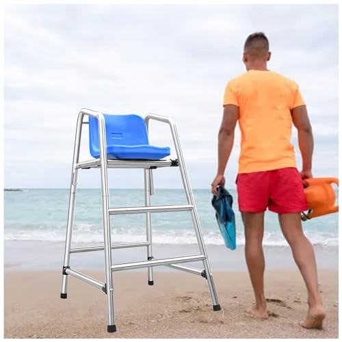 Krzesło ratunkowe z otworem na parasol, wieża widokowa ze stali nierdzewnej, do basenu, plaży, parku wodnego, bezpieczeństwa