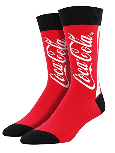 Socksmith Mens Novelty Coca-Cola Red Crew Socks