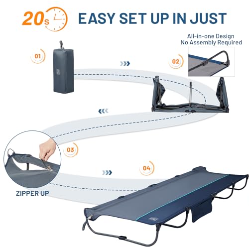 Portable Folding Camping Cot Deluxe
