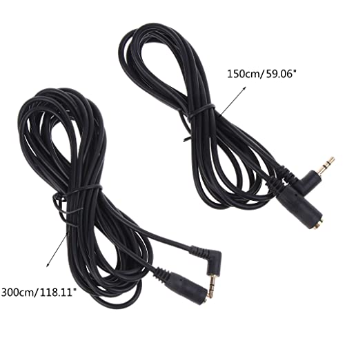 Cable adaptador de audio Jack 2.5 mm ángulo recto macho a hembra miniatura 5
