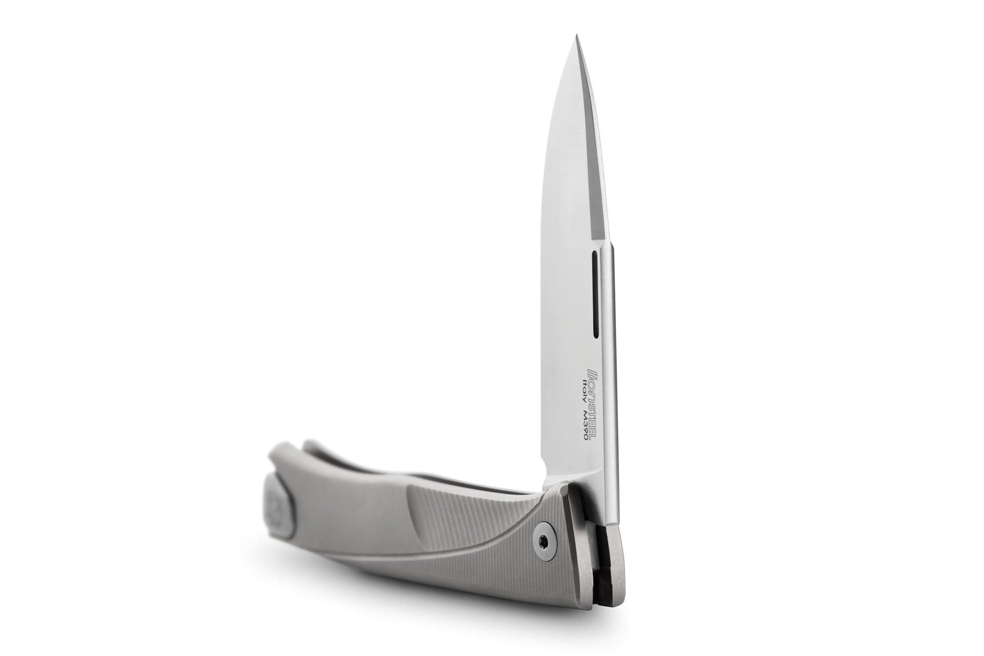 LIONSTEEL Thrill Slip-Joint TL GY Thrill Knife M390 Stainless and Grey Titanium Pocket Knives