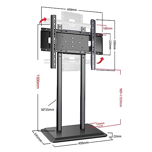Soporte Universal de Piso para TV de 40-86 pulgadas miniatura 2