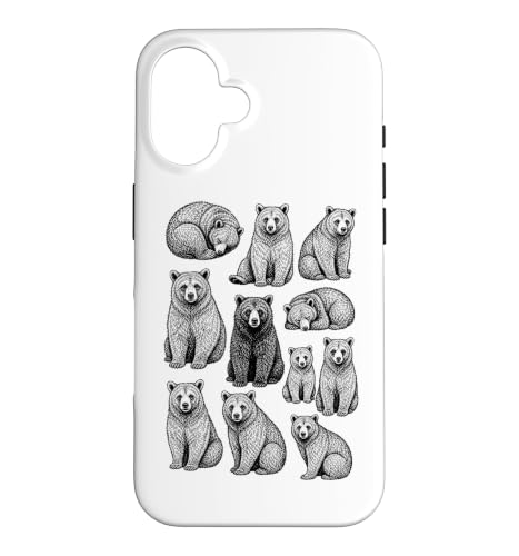 Bears 90�N�ピ�B���e�[�W�^�g�D�[�X�^�C�����g���x�A�O���t�B�b�NY2K �X�}�z�P�[�X iPhone 16 �p