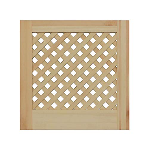 ben+camilla.com Gittertür 39,5 x 39,4 cm | Hochwertige Kiefer Massivholztüren - unbehandelt für Schrank- & Möbelbau oder Heizungsverkleidung