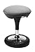 Topstar SI69G23 Sitness 20, ergonomischer Sitzhocker, Arbeitshocker, Bürohocker mit Schwingeffekt, Sitzhöhenverstellung, Bezug hellgrau