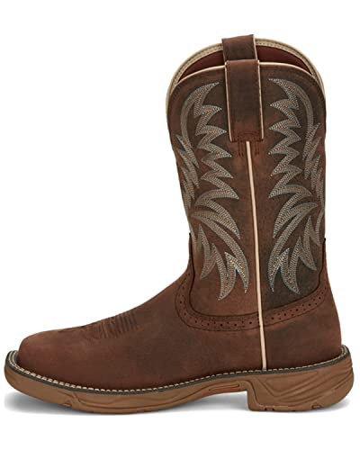Justin Men's Rush 11" Western Work Boots Wide Square Toe3