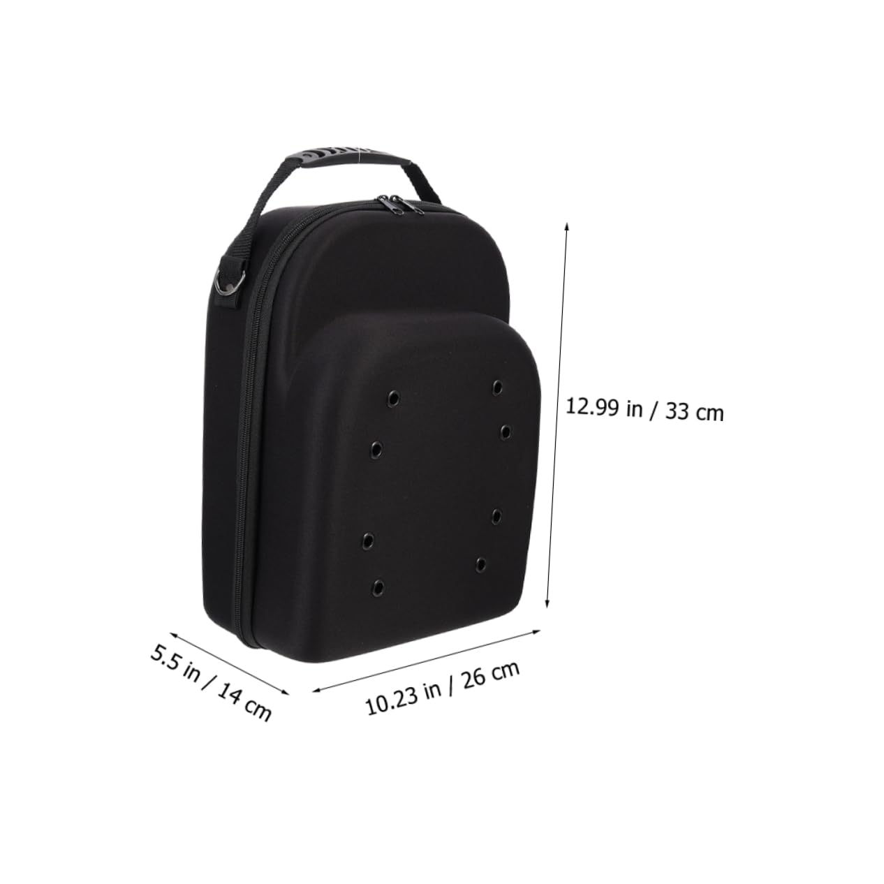 Homoyoyo Estuche Organizador Portátil de Eva para Gorras de Béisbol Negro, Caja Protectora Anti-extrusión Adecuado para Viaje Capacidad 33x26x14 Cm