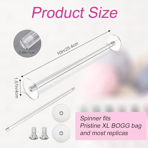 Image of BOXOB Yarn Spinner Compatible with Bogg Bag XL, Acrylic Yarn Holder Transparent Crochet Spinner for Crocheting and Knitting Gift for Craft Lover Accessories(Bogg Bag Not Included)