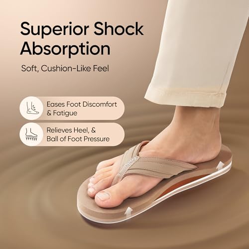 Image of Frido Cloud Comfort Slippers for Women & Men | Available in 2 Options- Arch Support & Without Arch |Orthopedic Soft Home Chappal Unisex Slipper, House Slipper with Anti-Skid Sole for Home Use & Casual