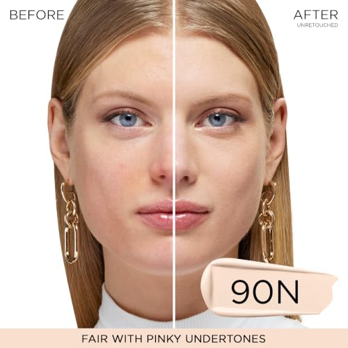 Image of Lancome Teint Idole Ultra Wear Natural Matte Foundation- Longwear, Medium-Full Coverage, Natural Finish, Waterproof & Hydrating - 090N (Fair Skin with Neutral /Pinky Undertones), 1 Fl Oz