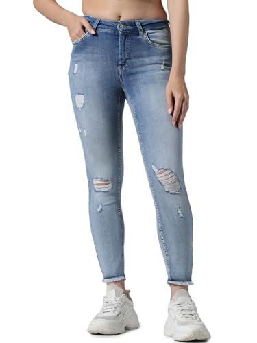ONLY Womens Light Blue Denim Jeans