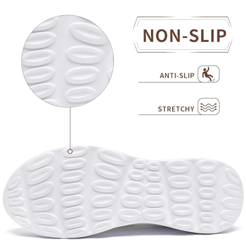 Womens Slip On Running Tennis Walking Shoes Women’s Fashion Sneakers Hiking Work Nurse Gym Casual Athletic Comfortable Shoes for Women Travel Fitness Mesh Lightweight4