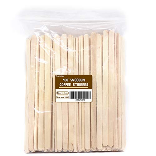 Mezcladores madera abedul desechables té, café