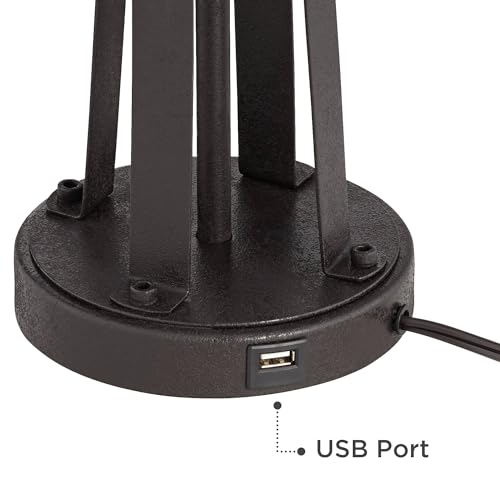 Lámparas de mesa modernas con puerto USB, 2 unidades miniatura 6