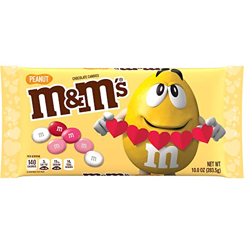 M&M’S Peanut Milk Chocolate Candy Assortment, 10 oz Bag